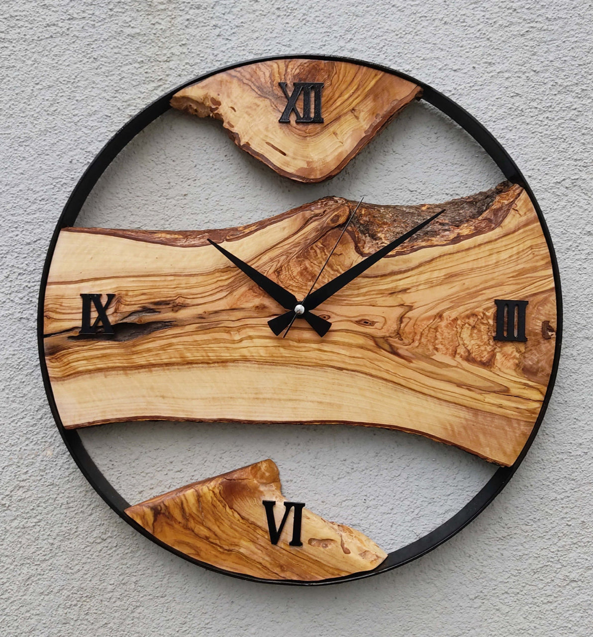 unique wooden wall clock