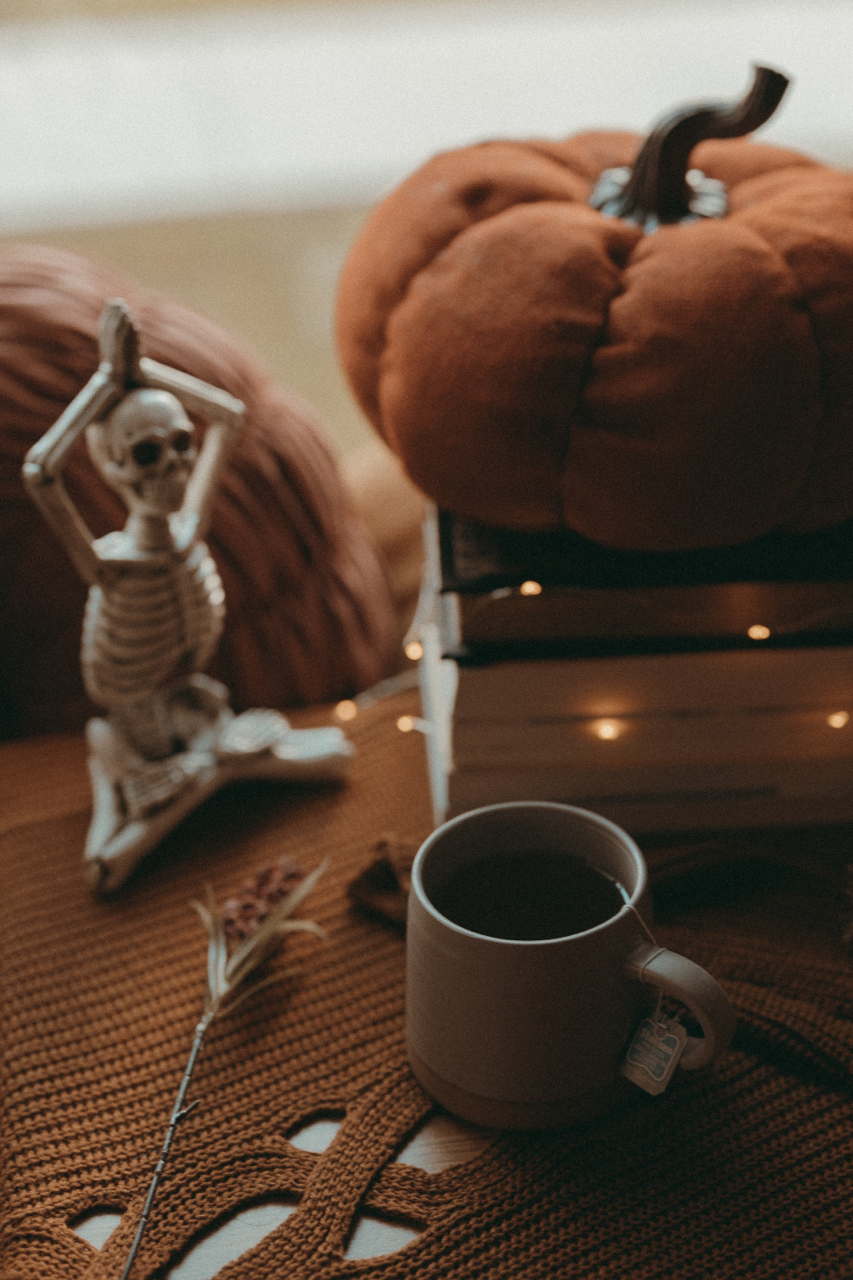 Halloween decor skeleton