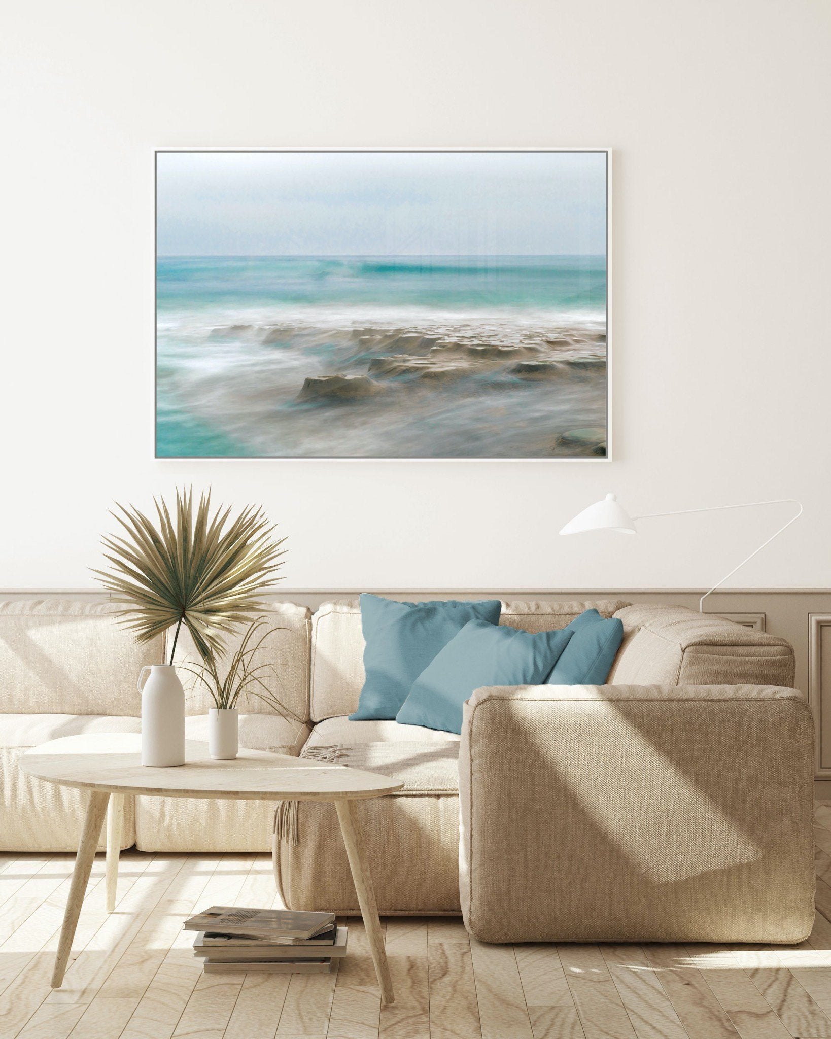 Mediterranean Light  Abstract Ocean Art Print - MK Envision Galleries