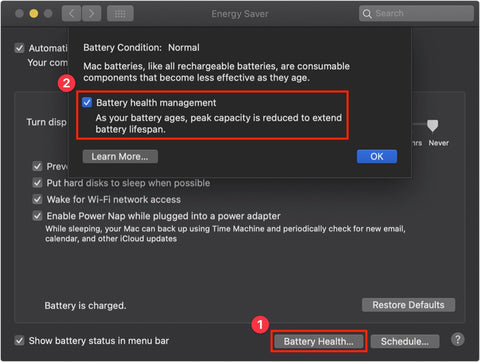 Battery Health Management in Catalina
