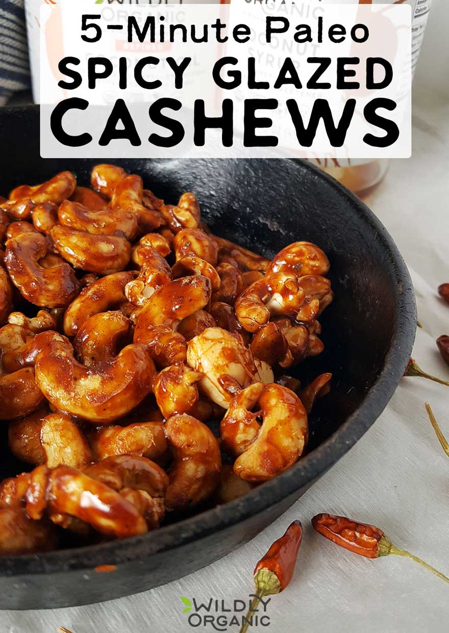 5-Minute Paleo Spicy Glazed Cashews