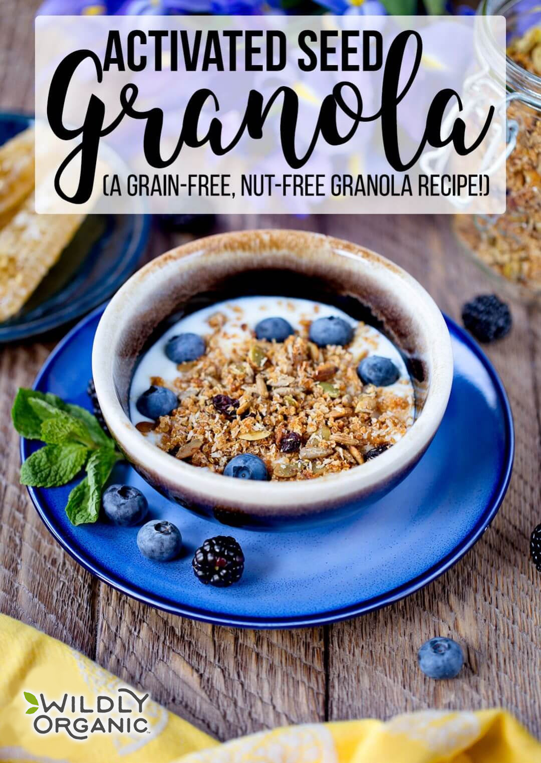 Activated Seed Granola (a grain-free, nut-free granola recipe!)