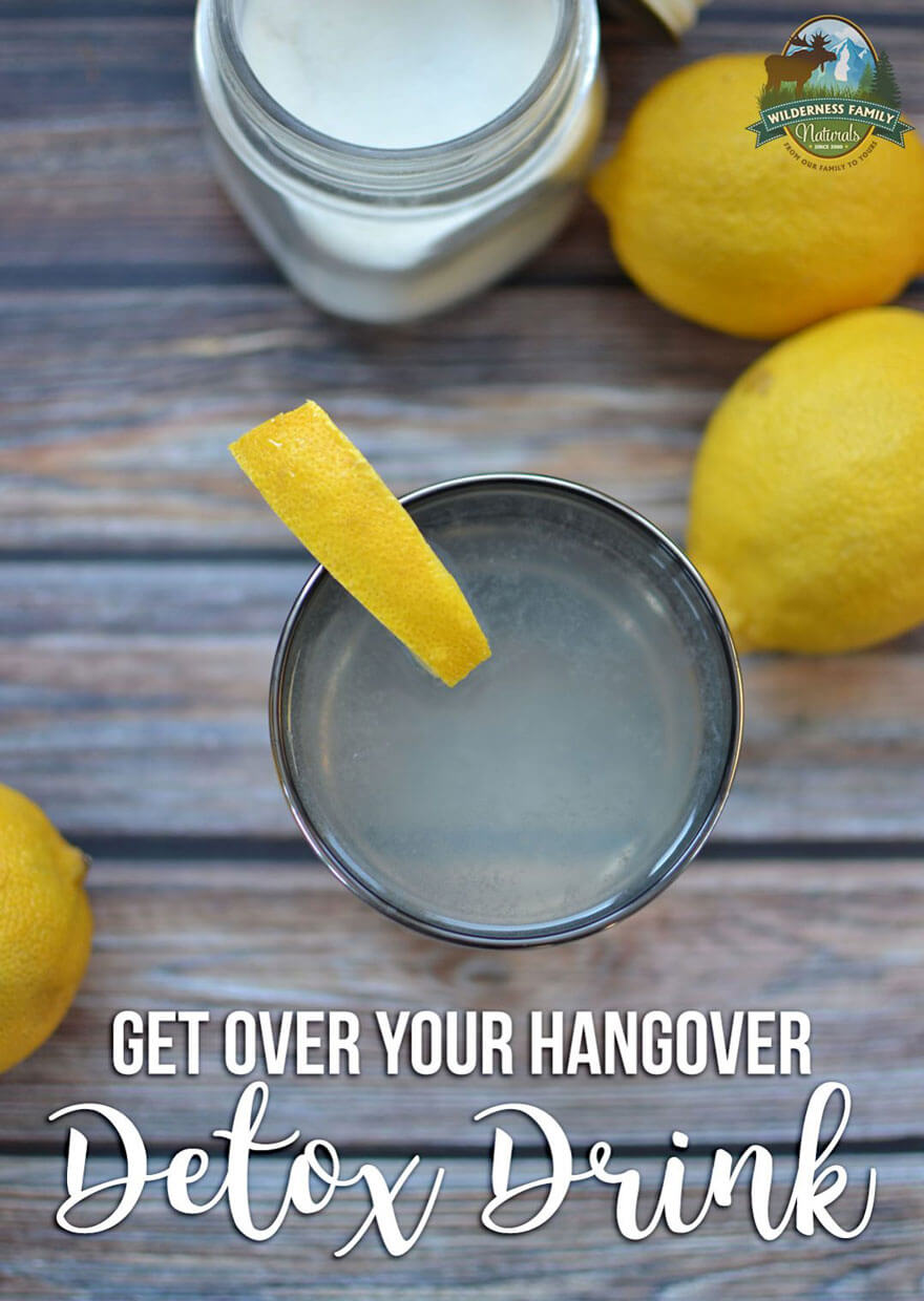 Get Over Your Hangover Detox Drink | The party is over, and (hopefully!) a wonderful time was had by all. Your stomach is screaming at you from the bloating, you're uncomfortable and sluggish, and your head hurts. Thank goodness you get to start over today. Drink this hangover detox drink first thing in the morning and recover faster! | WildernessFamilyNaturals.com