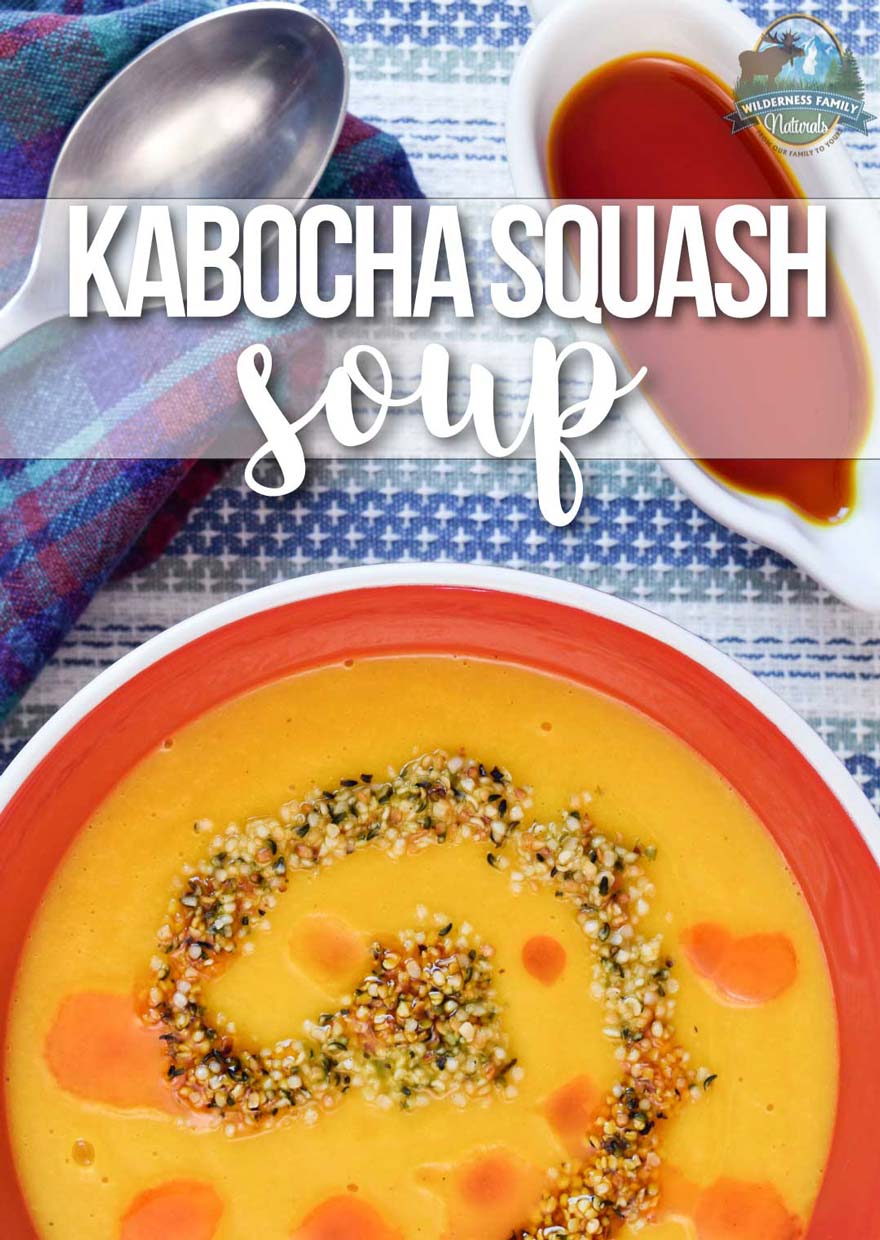 Kabocha Squash Soup | Kabocha squash soup is full of veggies and healthy fat. It is dairy-free, gluten-free, grain-free, Paleo, and vegan. It is the quintessential fall soup! | WildernessFamilyNaturals.com