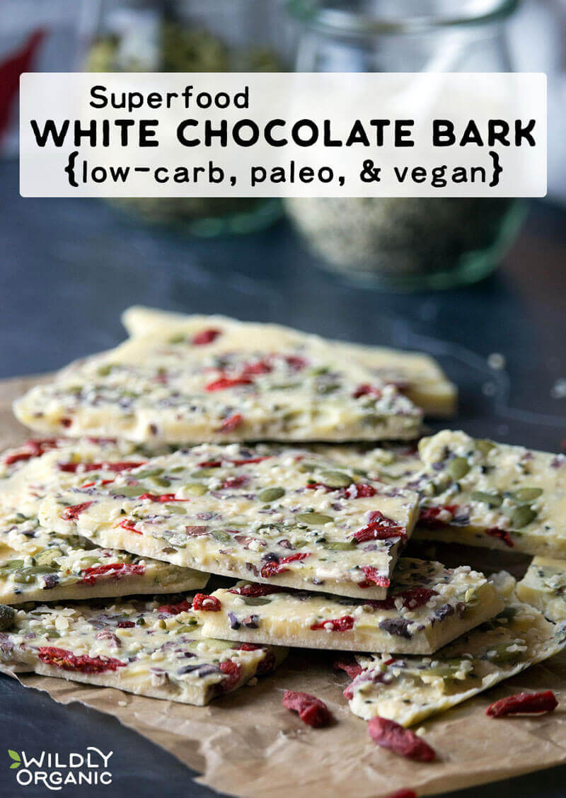 These Real Food White Chocolate Treats prove that white chocolate is no longer just heavily sweetened cubes of melt-able candy found at your local supermarket. Rather than overshadowing its benefits with processed sugar, these nourishing white chocolate recipes allow cacao butter's benefits to shine. So, whether you prefer to drink your white chocolate or serve it for dessert with coffee, you're sure to find a healthier white chocolate treat here!