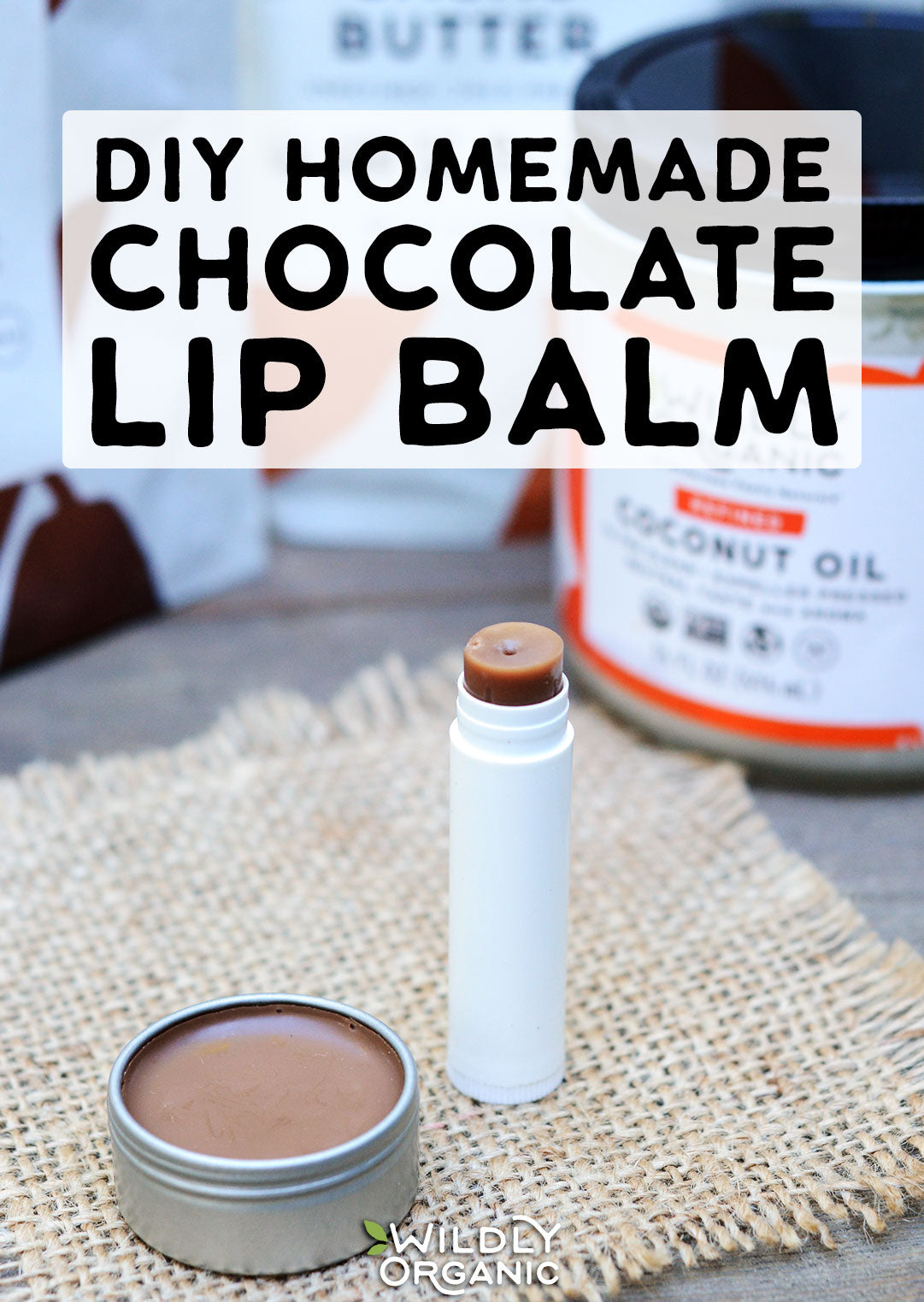 Photo of DIY Homemade Chocolate Lip Balm | With only four ingredients, you'll whip this DIY homemade chocolate lip balm up in no time. Make it for yourself or double the recipe and share with friends. It would make a great gift!