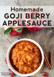 Homemade Goji Berry Applesauce