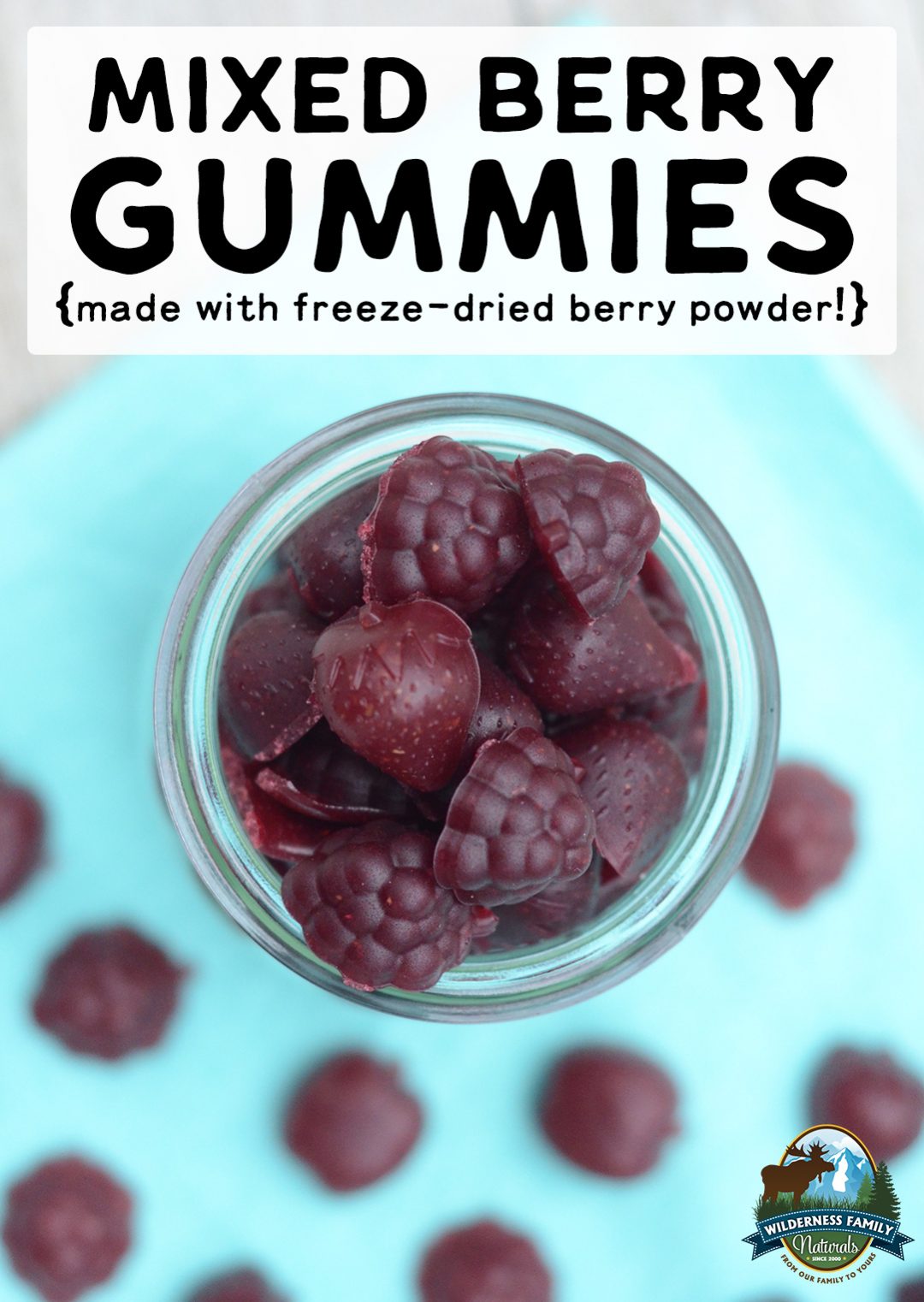 Mixed Berry Gummies {made with freeze-dried berry powder!}