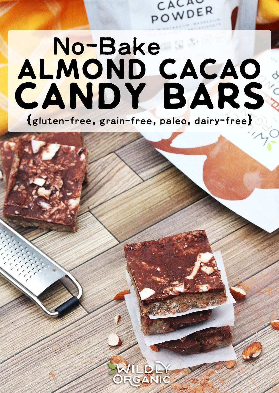 Photo of No-Bake Almond Cacao Candy Bars | These no-bake almond cacao candy bars are simple to whip up and have the flavor of a classic candy bar. Instead of giving yourself a sugar high, they’re made with natural sugars and real food ingredients which will help you stay filled and fueled. #glutenfree #grainfree #chocolate #paleo #dairyfree #realfood #allergyfriendly