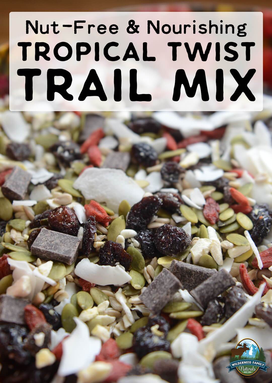 Nut-free tropical trail mix