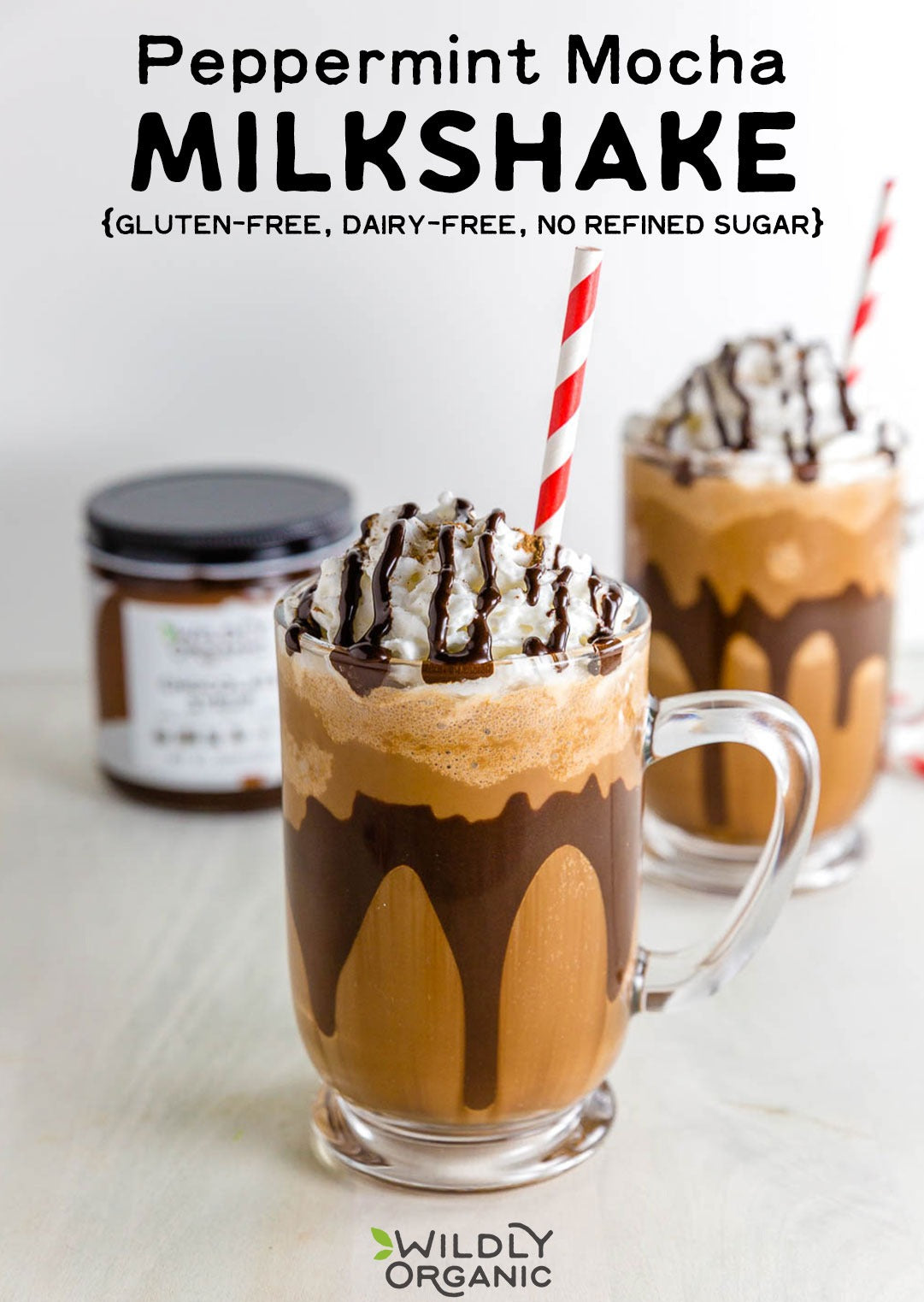 Peppermint Mocha Milkshake {gluten-free, dairy-free, no refined sugar}