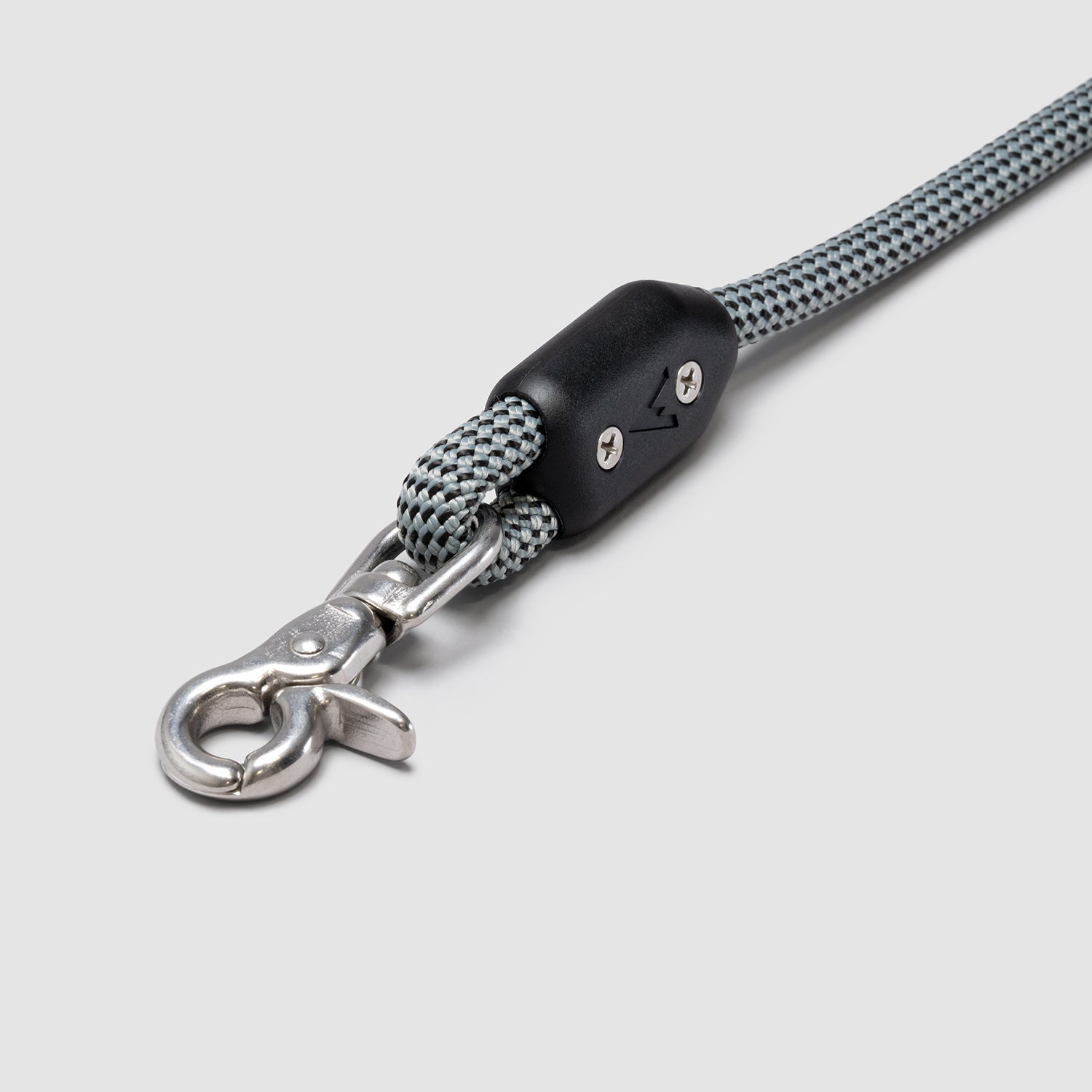 Lifetime Leash - Lifetime Warranty Climbing Rope Dog Leash Made in USA, Silver / 5 Feet / Traffic Handle