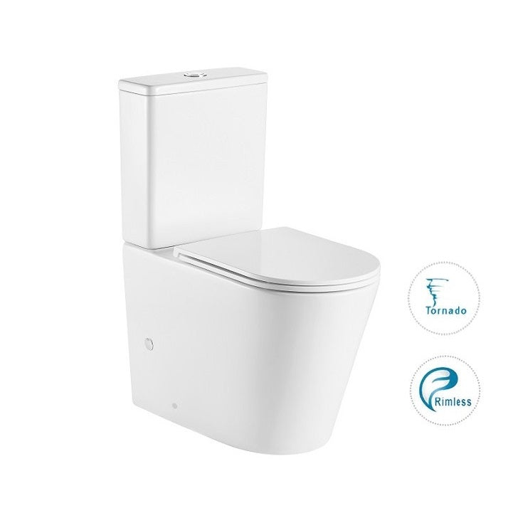 Cesena Vortex Tornado Rimless Toilet Suite By Indulge® - Acqua Bathrooms product image