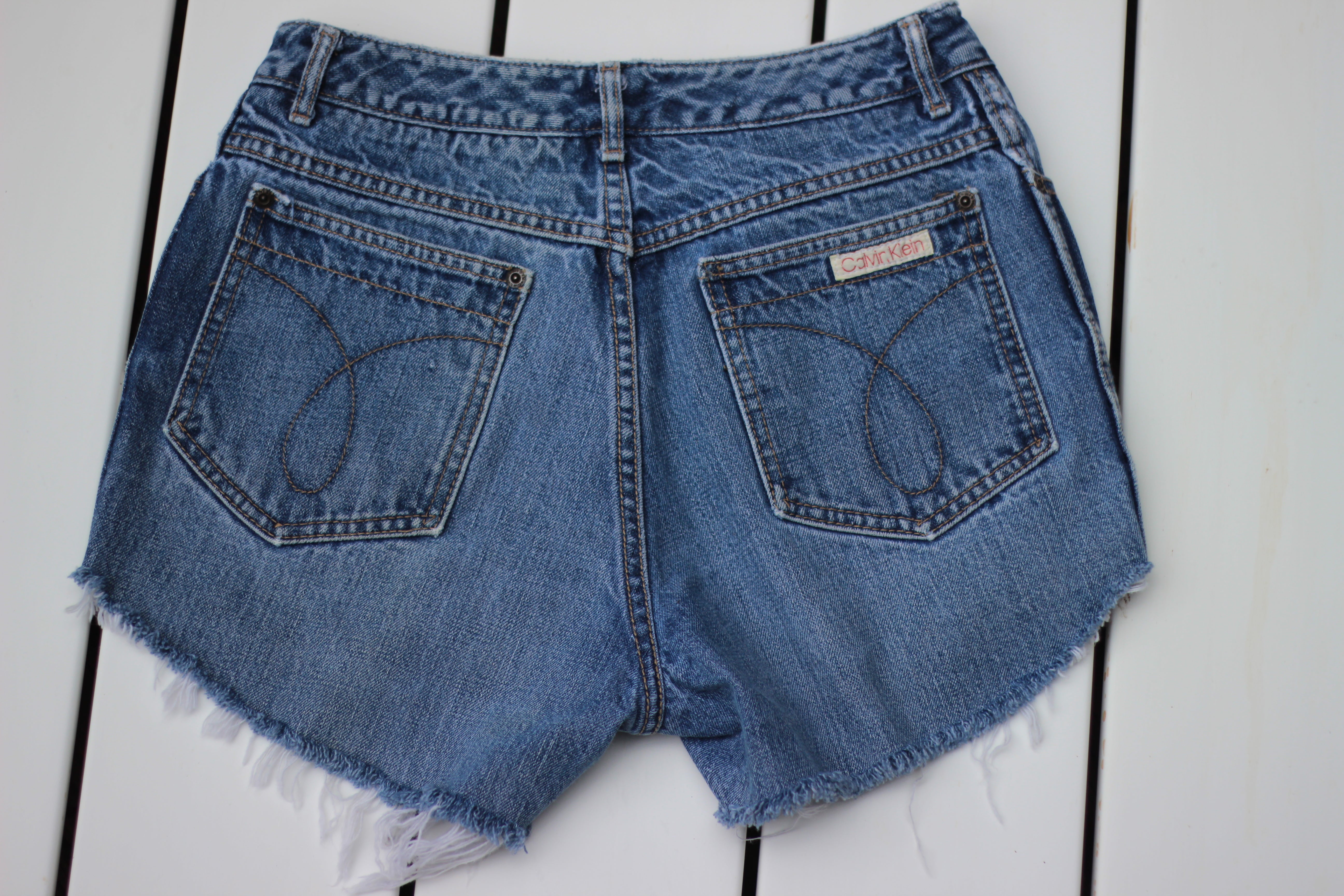 Vintage Calvin Klein Cutoff Denim Shorts (M/L) – Love + Leather