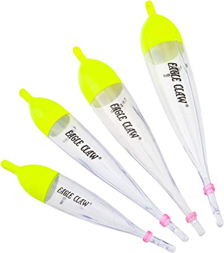 WHYHKJ 15pcs Transparent Spin Float Fishing Bobbers Plastic Buoy Fishing  Float Bend Slip Cast Spin Float Tackle Part