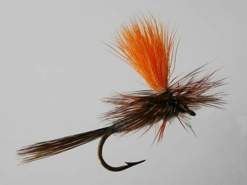 Vtwins 14# Red Humpy Dry Flies Parachute Adams Irresistible Dry