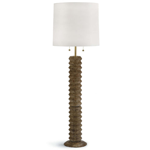 ribbed floor lamp