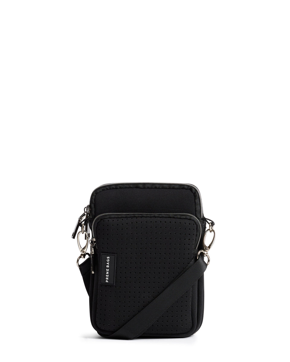 The Mimi Bag (BLACK) Neoprene Crossbody Bag