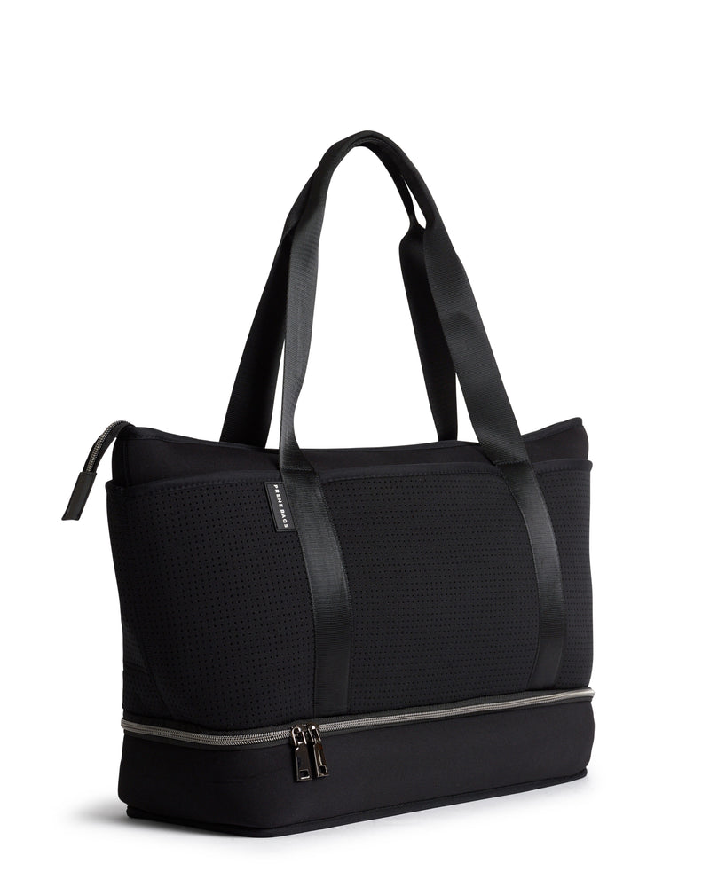 Prene Bags - The Sunday Bag (BLACK) Neoprene Baby/Diaper/Nappy/Gym Bag