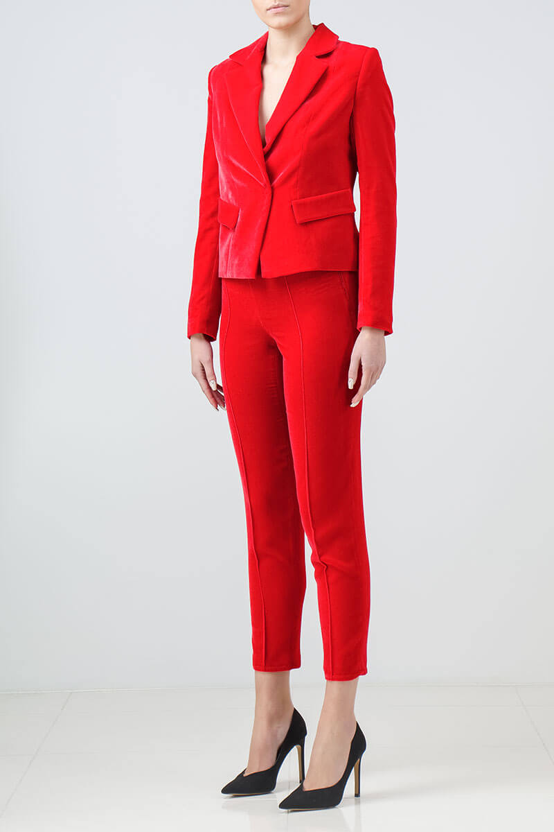 Red pantsuit | FG atelier