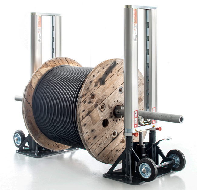 4000kg Drum-Roll MINILIFT Hydraulic Cable Drum Lifting Jack – RiggingUK
