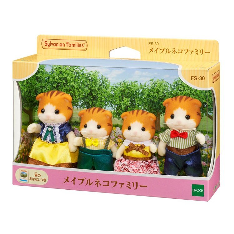 sylvanian families maple cat family