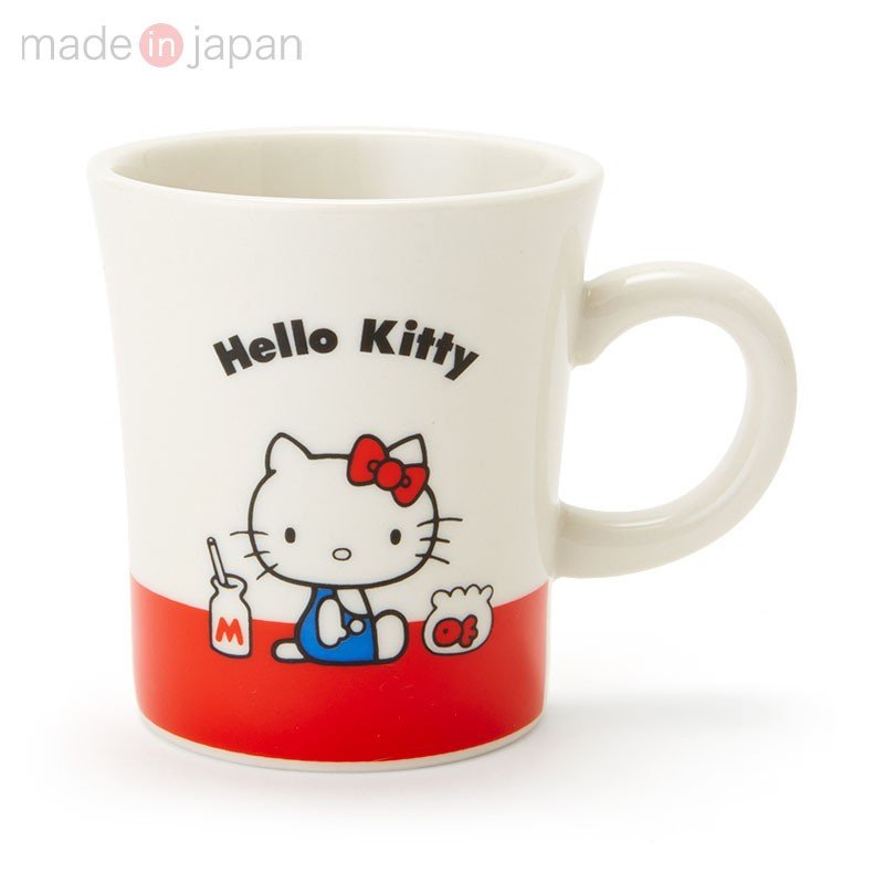 Hello Kitty Mug Cup 00s White Happy 45th Anniversary Sanrio Japan