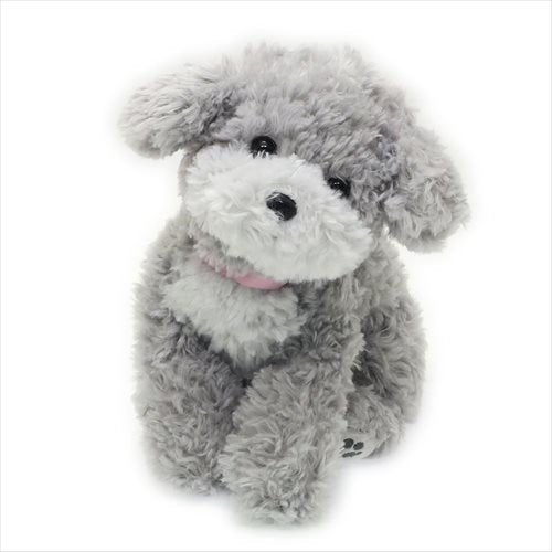 grey poodle stuffed animal