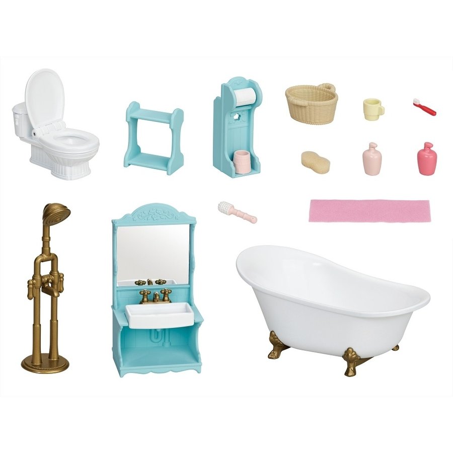 sylvanian families bathroom set