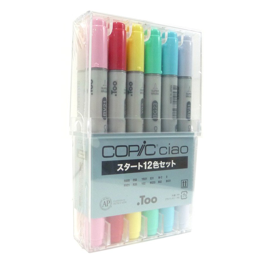 Too Copic Ciao Marker Pen 12 Colors Start Set Manga Comic Illust – VeryGoods.JP