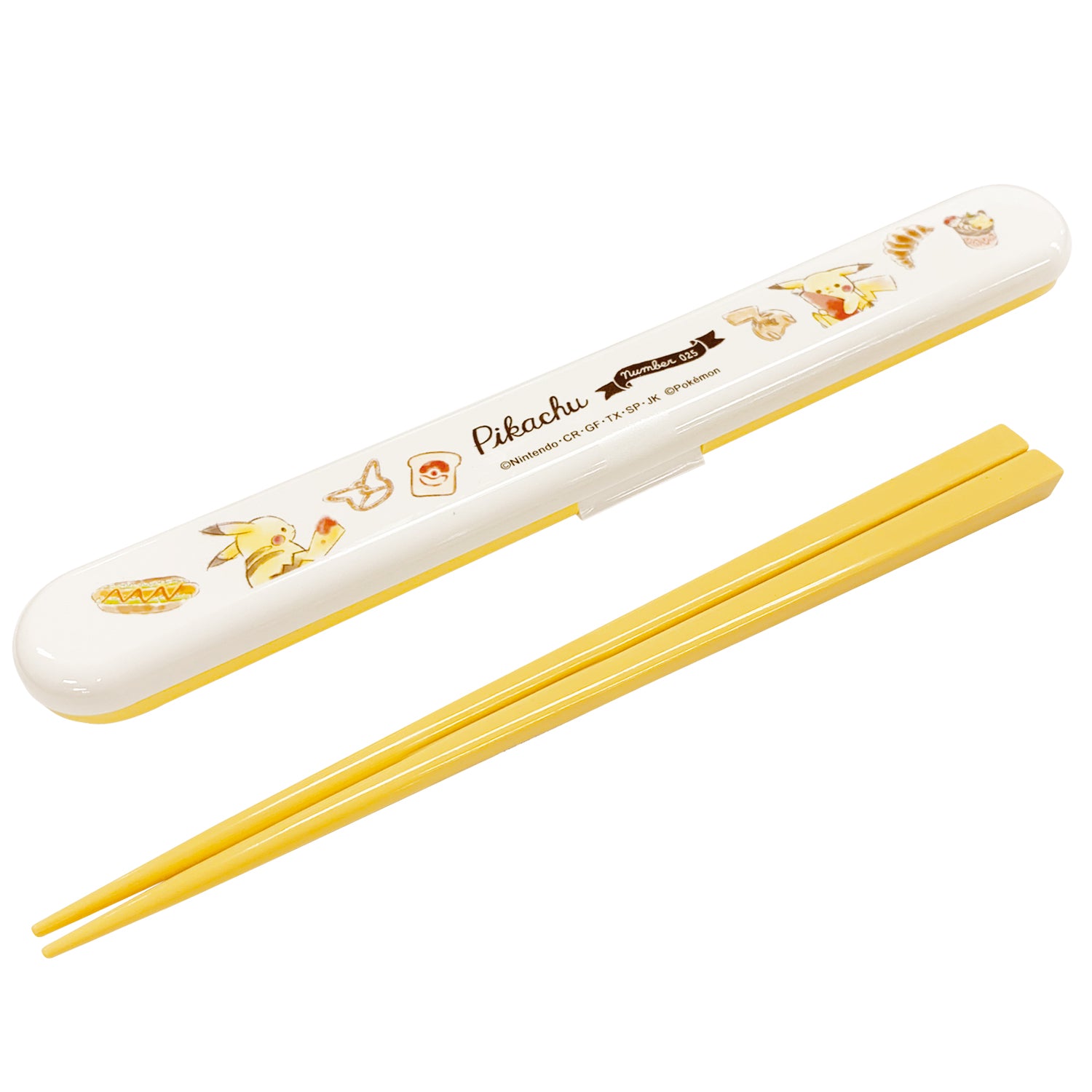 Chopsticks With Case Bread Pikachu Number025 Pokemon Center Japan Orig Verygoods Jp