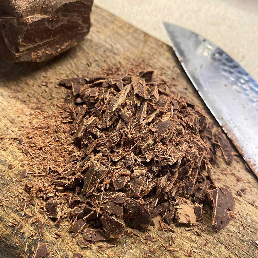 chopped ceremonial cacao