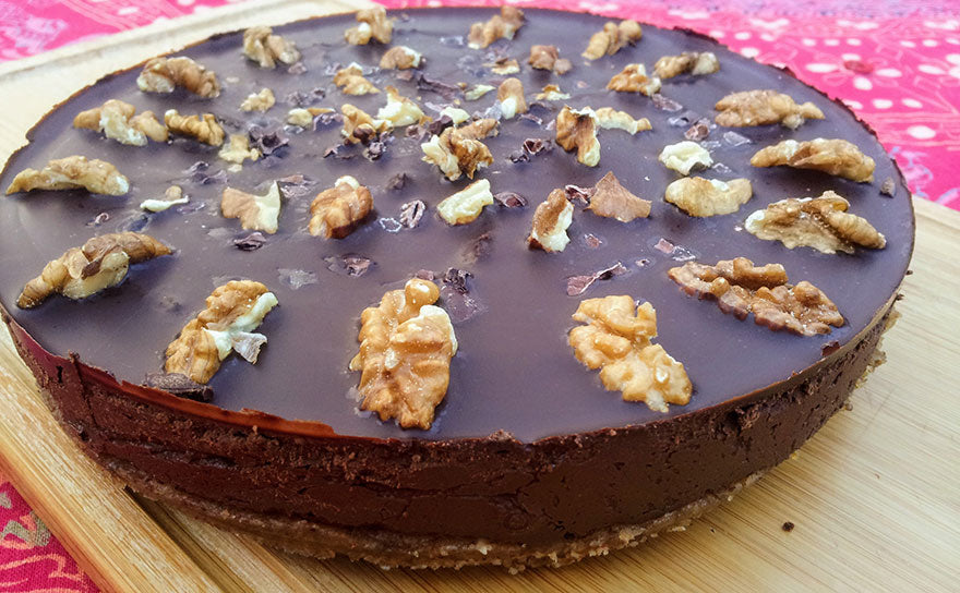 coffee & walnut chocolate torte