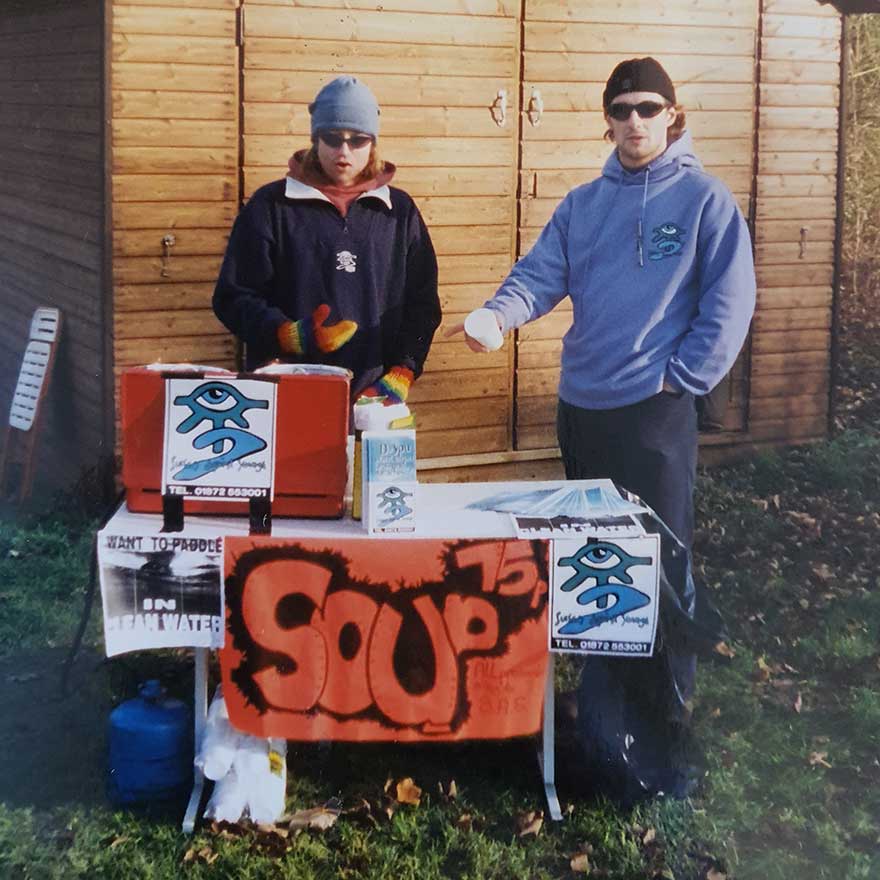 Dan & Hectic serving up soup for Surfers Against Sewage