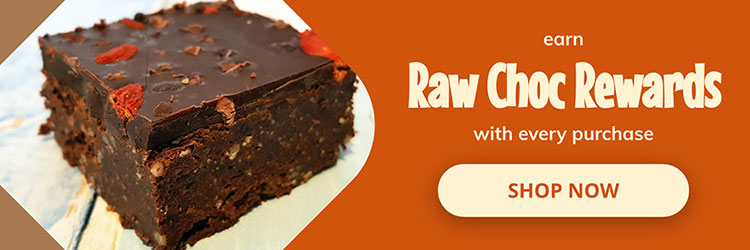 earn raw chocolate rewards with every purchase