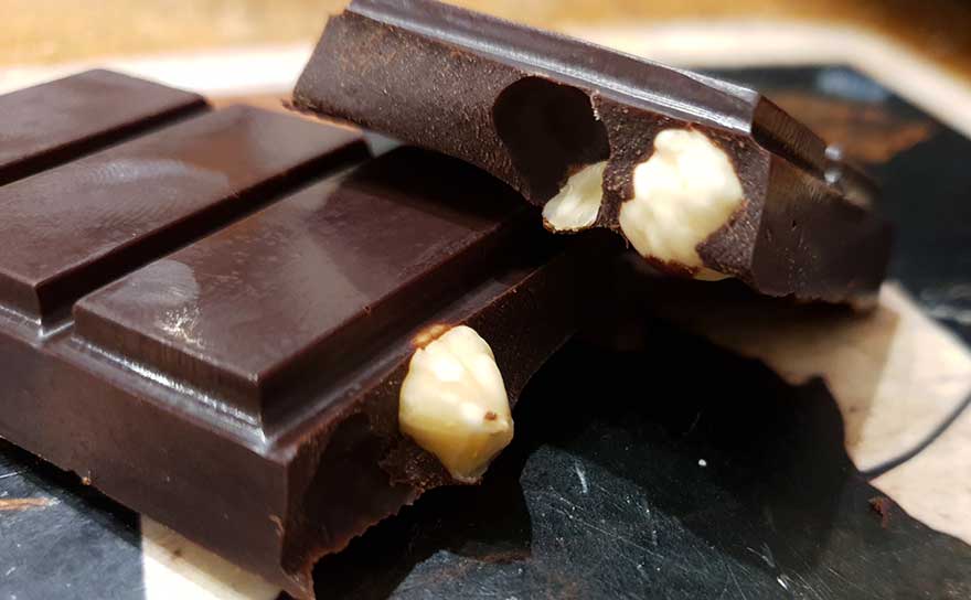 hazelnut wholenut raw chocolate bars