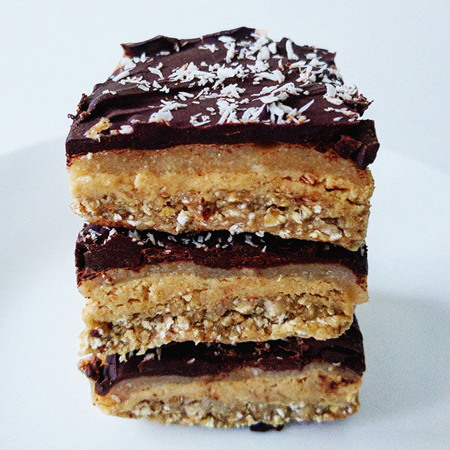 stack of peanut butter slices