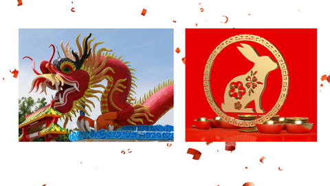 Chinese New Year party activity for kids dragon and rabbit