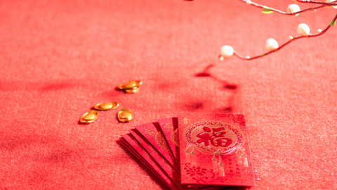 Chinese New Year party kids activity red envelopes