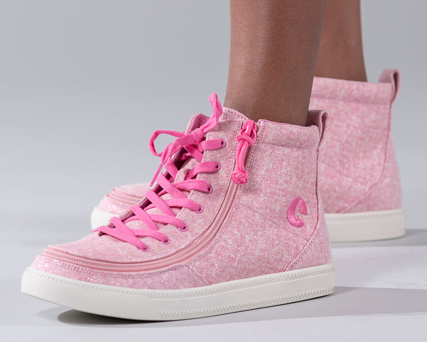 Kid's Heather Pink BILLY Classic Lace Highs