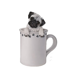 Pug In A Mug Art Print