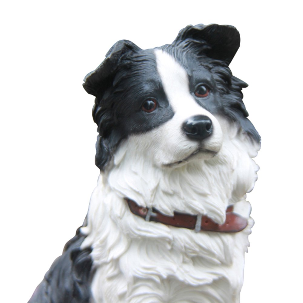 Border Collie Statue Resin Dog Figurine – One Great Shop