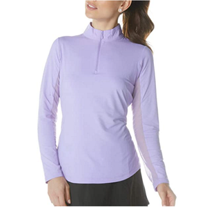 Women's Sun Protective UPF 50+ Cooling Solid Long Sleeve Mock Neck Top –  One Great Shop