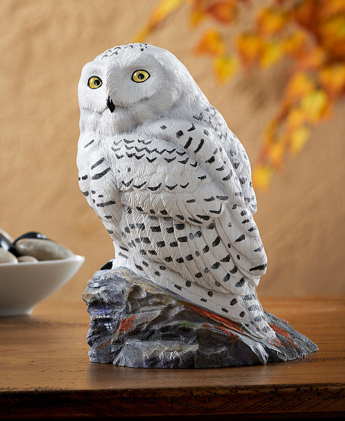 Wildlife Sculpture | Snowy Owl Sculpture Figurine Snow Owl by Phil Gal