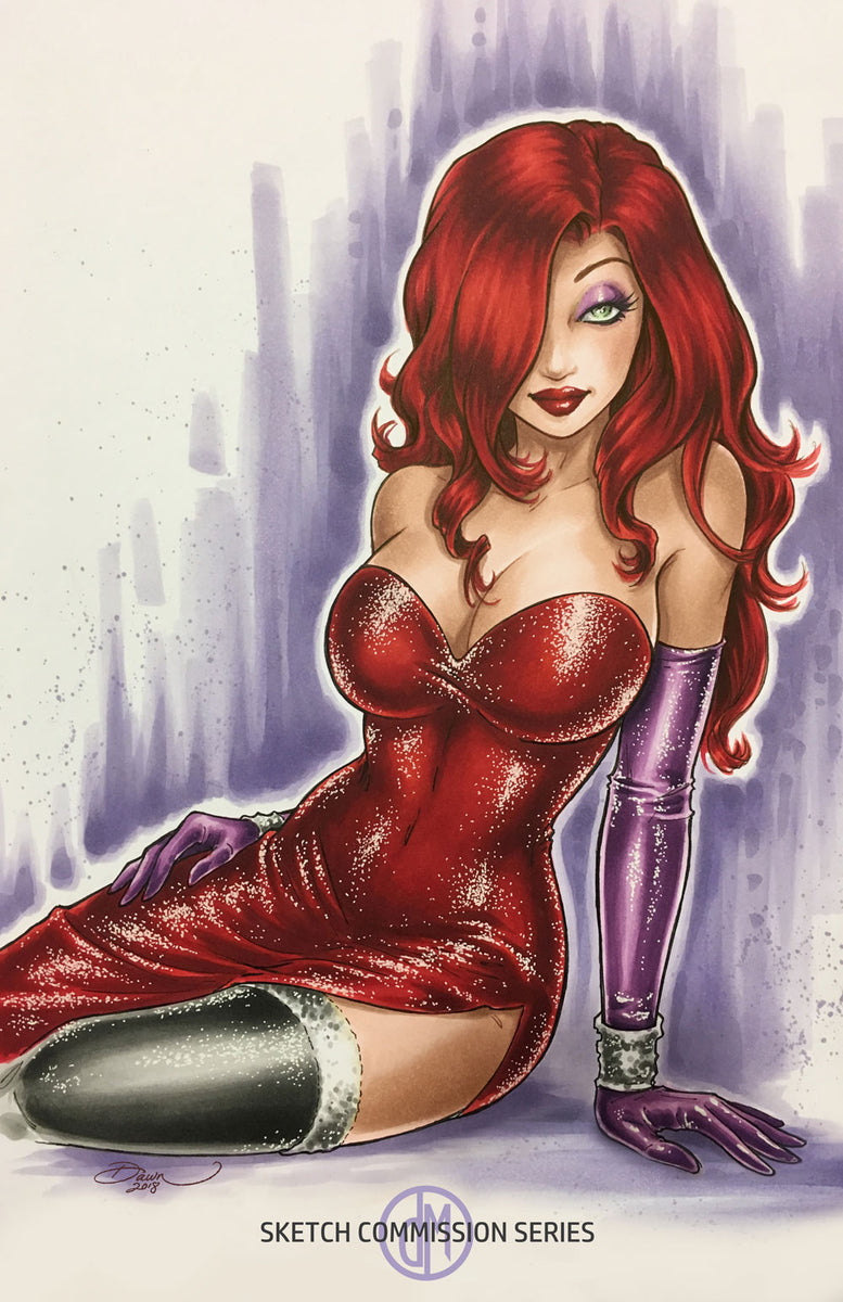 Commission of Jessica Rabbit from "Who Framed Roger Rabbit?" 