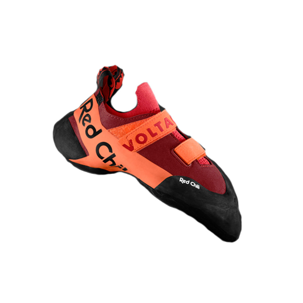 red climbing shoes