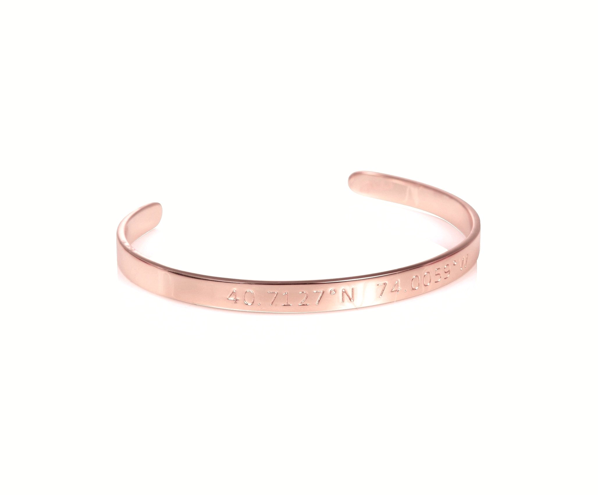 WORD CUFF - NEW YORK CITY NAUTICAL COORDINATES | Galavant Jewelry