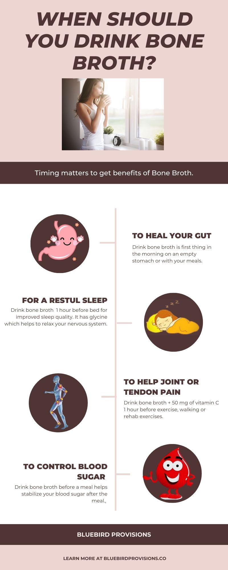 when to drink bone broth infographic
