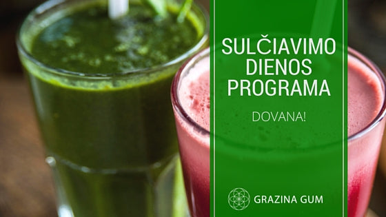 Sulčių ir kokteilių dienos programa! Super detox!