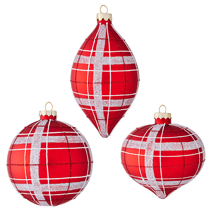 Red & Silver Ornament